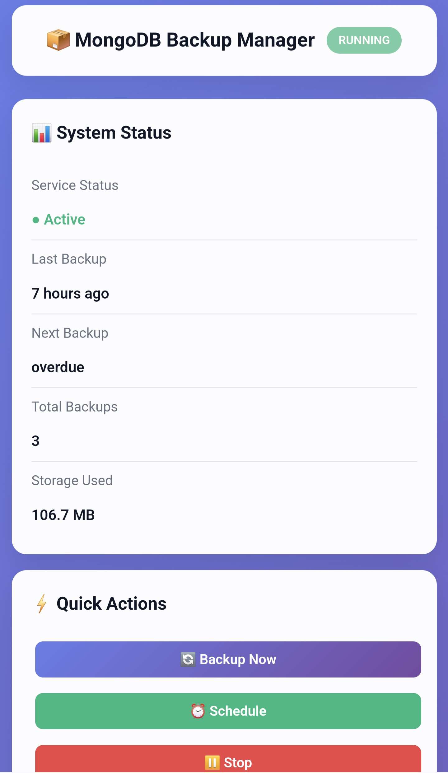 مدیریت بکاپ MongoDB با رمزگذاری و ریستور انتخابی